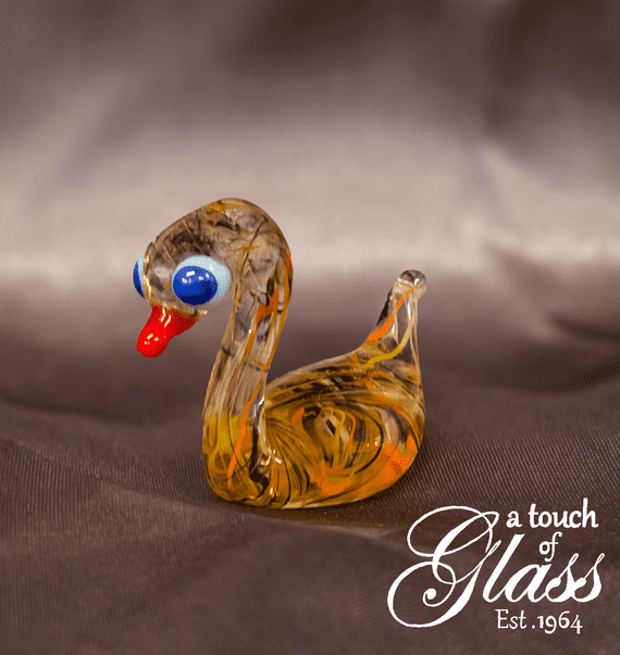 Multi-coloured stripes Lucky Duck  - A Touch of Glass, Scarborough