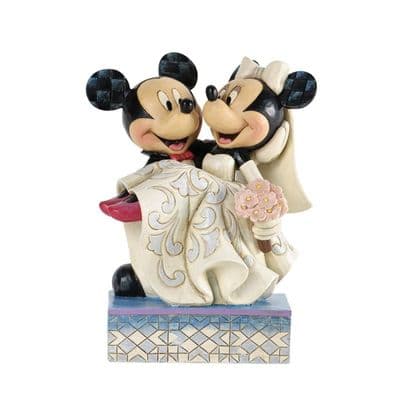Mickey and Minnie Mouse Wedding Figurine Disney Traditions
