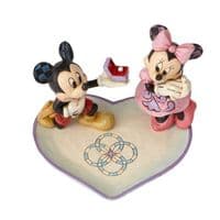 Mickey Proposing to Minnie Figurine Disney Traditions
