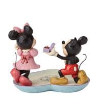 Mickey Proposing to Minnie Figurine Disney Traditions