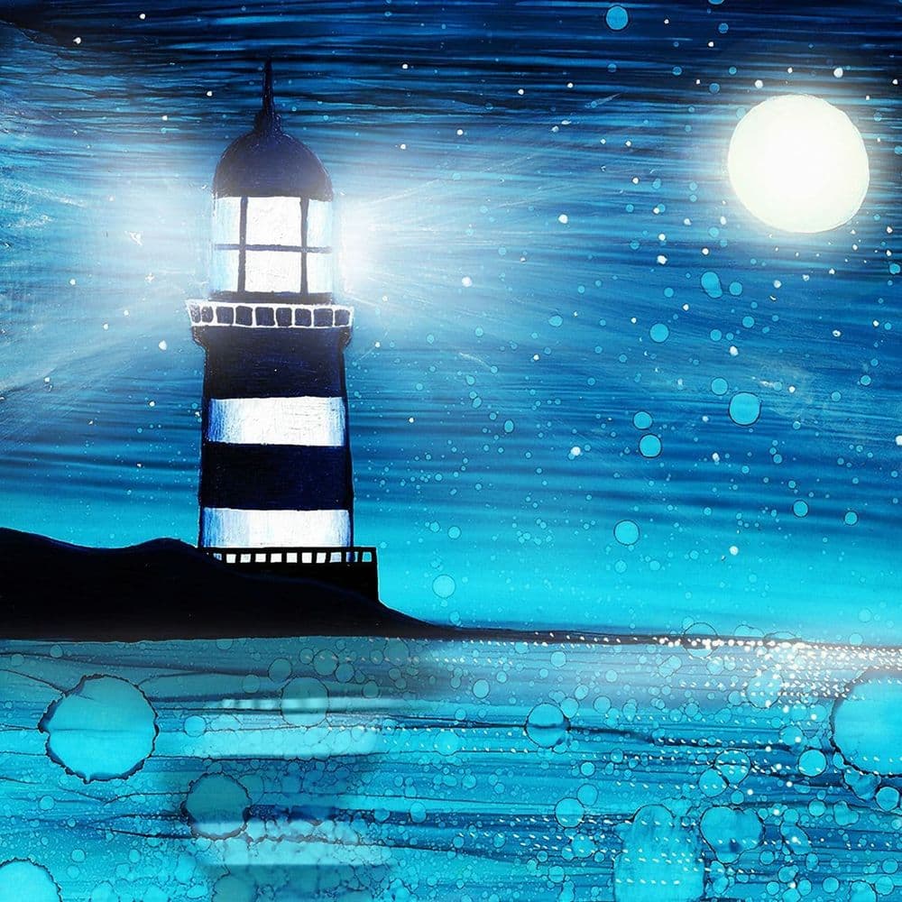 Nautical Lighthouse Ceramic Coaster By Jo Crafts