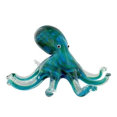 Octopus Large Glass Figurine Objets d'Art