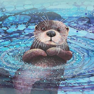 Otter Ceramic Coaster By Jo Crafts