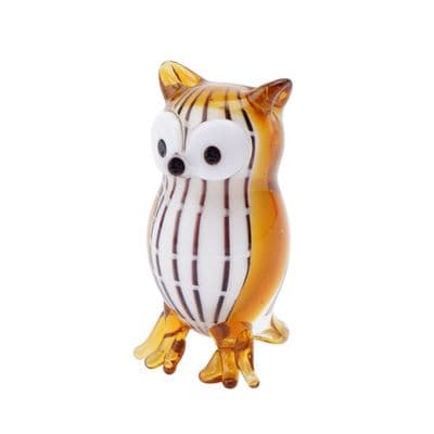 Owl Artisan Glass Figurine