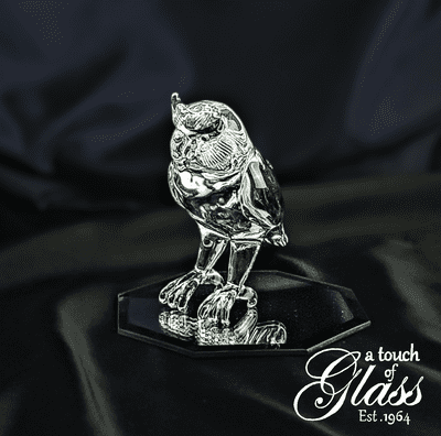 Owl Clear Glass Figurine