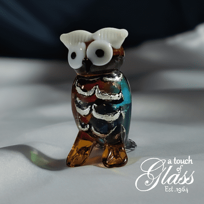 Owl Glass Figurine
