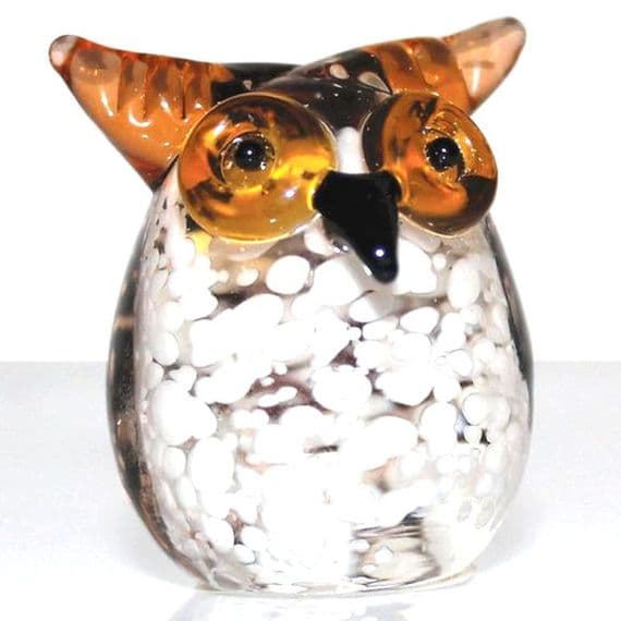 OwlMiniature Glass Ornament - Objets d'Art by SOPHIA® - Collectible Gifts