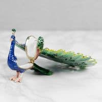 Peacock Train Rattling Trinket Box - Treasured Trinkets by Sophia