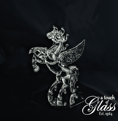 Pegasus Clear Glass Figurine