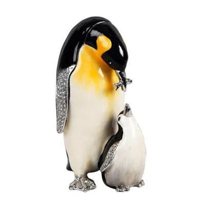 Penguin & Chick Treasured Trinket Box