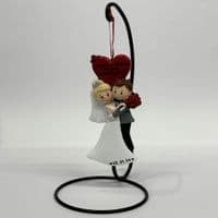 Personalised Wedding Decoration Couple Hugging with Heart