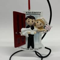 Personalised Wedding Decoration Couple in Doorway