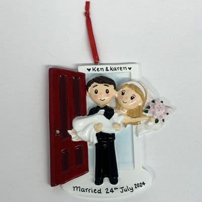 Personalised Wedding Decoration Couple in Doorway