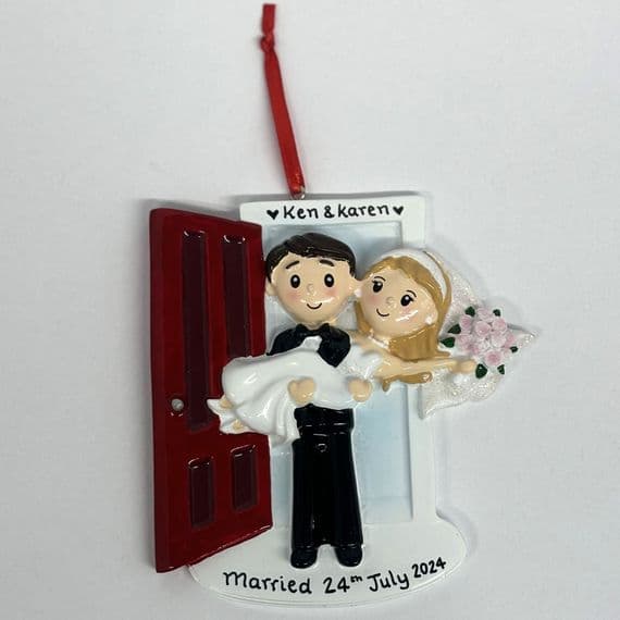 Personalised Wedding Decoration Couple in Doorway