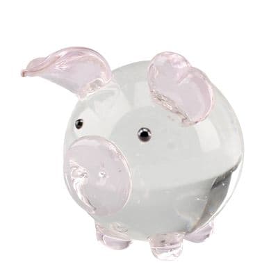 Pig Artisan Glass Figurine
