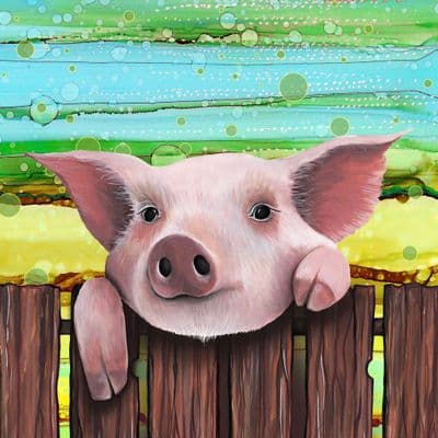 Pig Ceramic Coaster By Jo Crafts