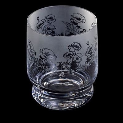 Poppy Field Aspect Tumbler - Dartington Glass