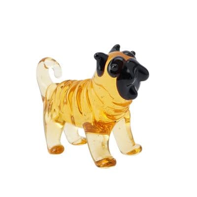 Pug Glass Figurine