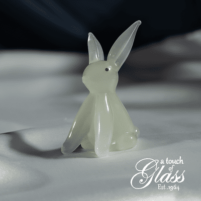 Rabbit Glass Figurine