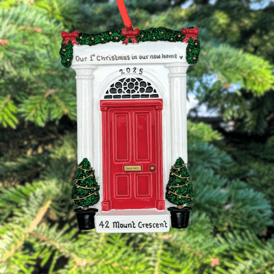 Red Door Personalised Christmas Decoration