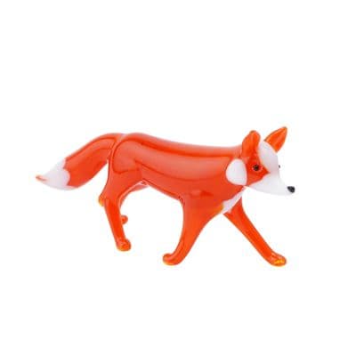 Red Fox Standing Glass Figurine