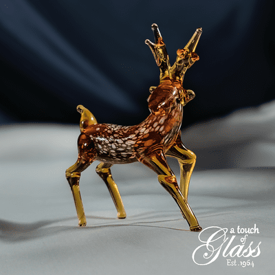 Reindeer Glass Figurine