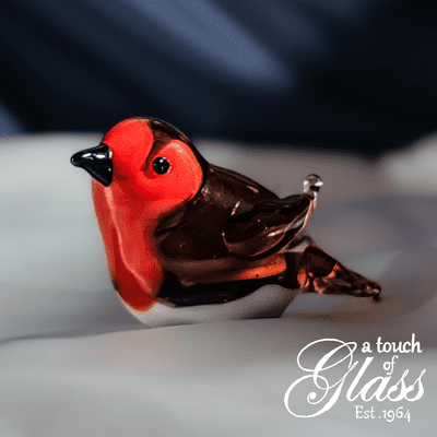 Robin Glass Figurine