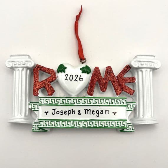 Rome - Personalised Hanging Decoration
