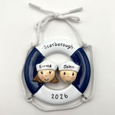 Sailors 2 - Personalised Hanging Decoration