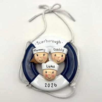 Sailors 3 - Personalised Hanging Decoration