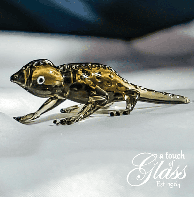 Salamander Glass Figurine