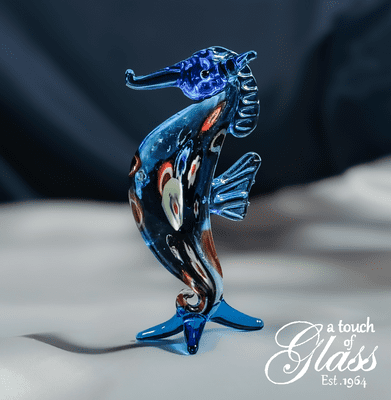 Seahorse Glass Figurine