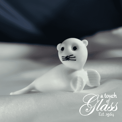 Seal Glass Figurine