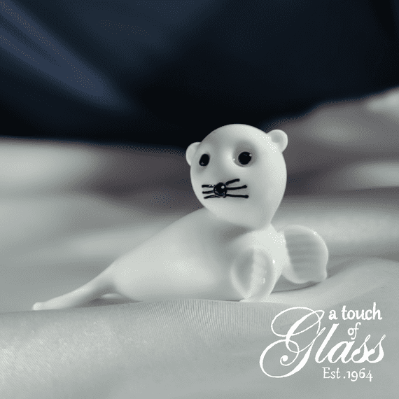 Seal Glass Figurine