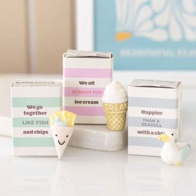 Seaside Token Keepsakes - Ice Cream, Seagull, or Fish and Chips