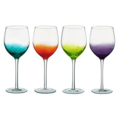 Set of 4 Fizz Wine Glasses 60cl