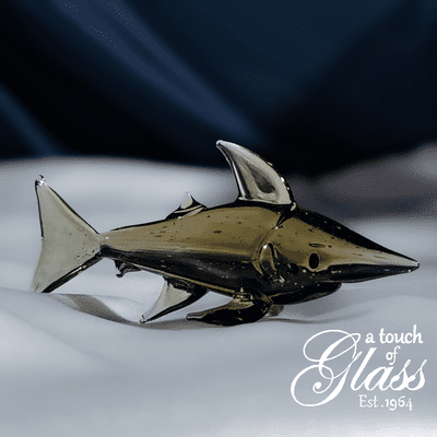 Shark Glass Figurine