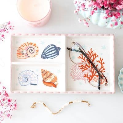 Shell and Coral Trinket Tray