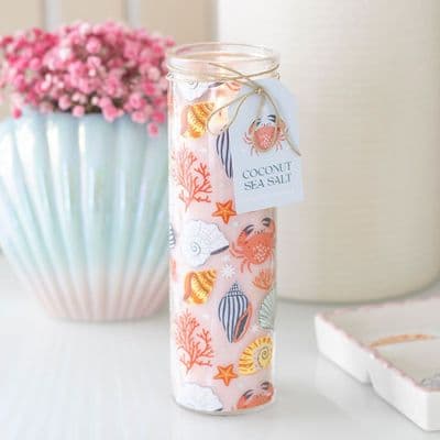 Shell Print Coconut & Sea Salt Tube Candle