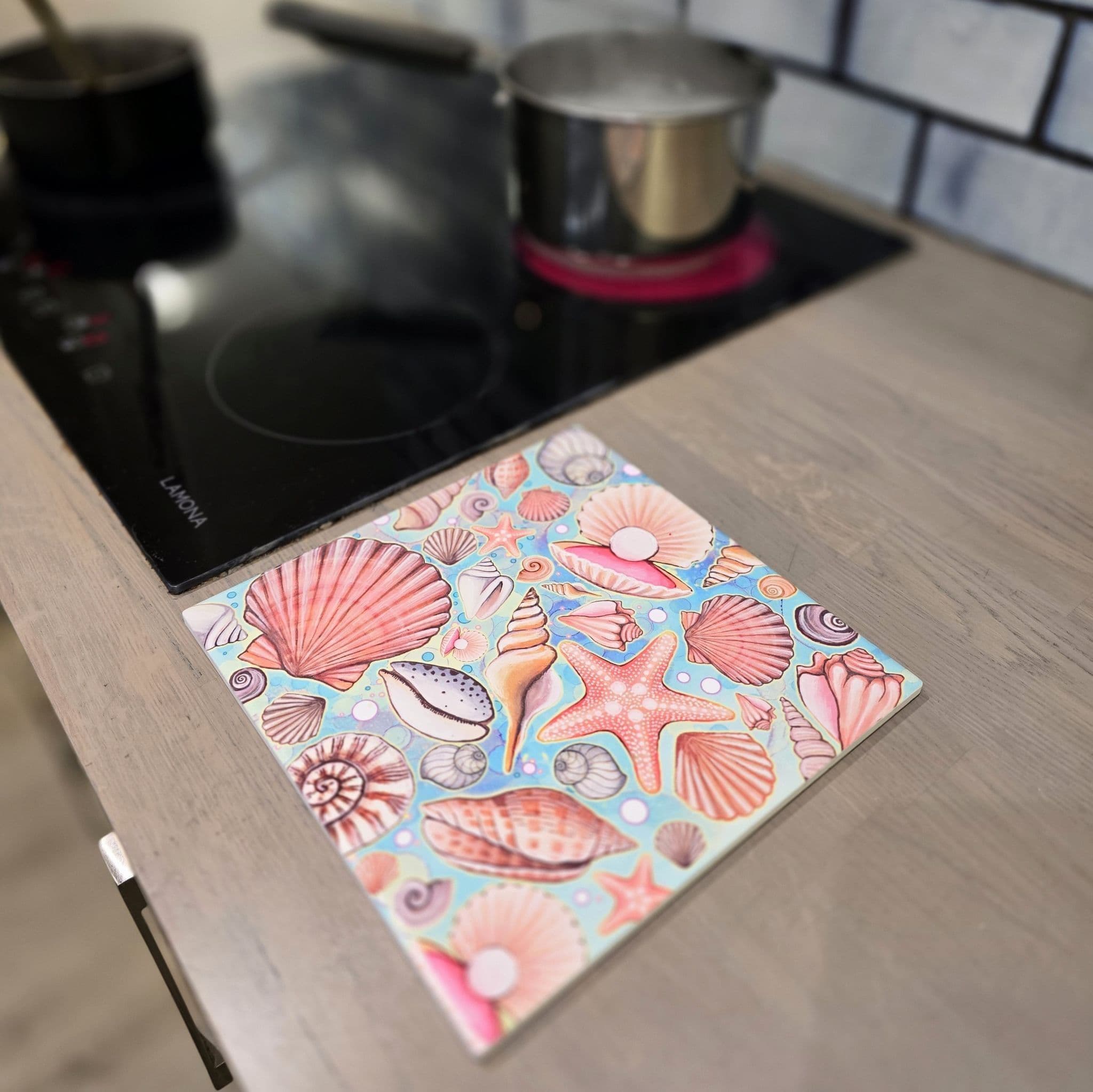 Shells Ceramic Trivet By Jo Crafts