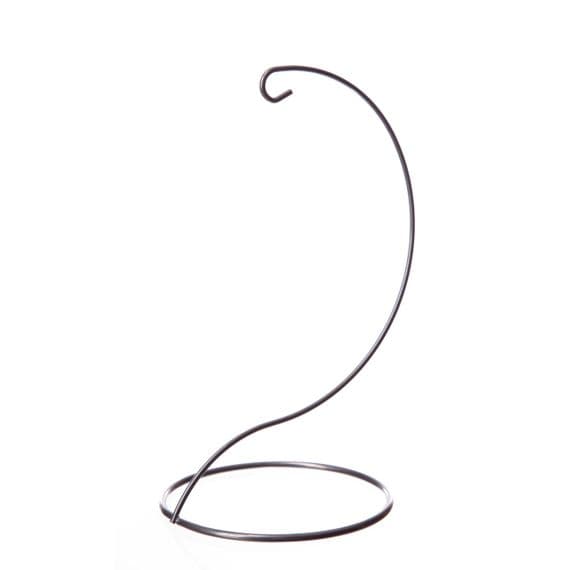 Silver Teardrop Shaped Stand - Amelia Art Glass