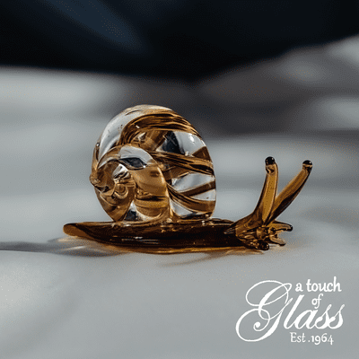 Snail Glass Figurine