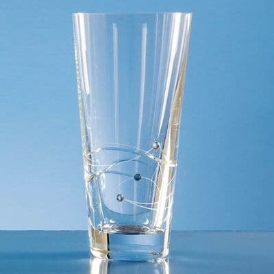 Spiral Cut Conical Vase 20cm