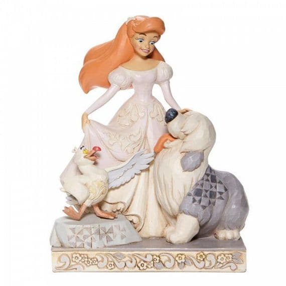Spirited Siren - White Woodland Ariel Disney Figurine Disney Traditions Collection by Jim Shore