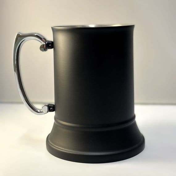 Stainless Steel Black Tankard