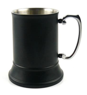 Stainless Steel Black Tankard