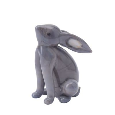 Stargazing Hare Glass Figurine