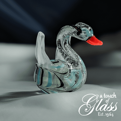 Swan Glass Figurine