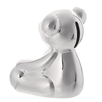 Teddy Bear Silver Plated Money Box