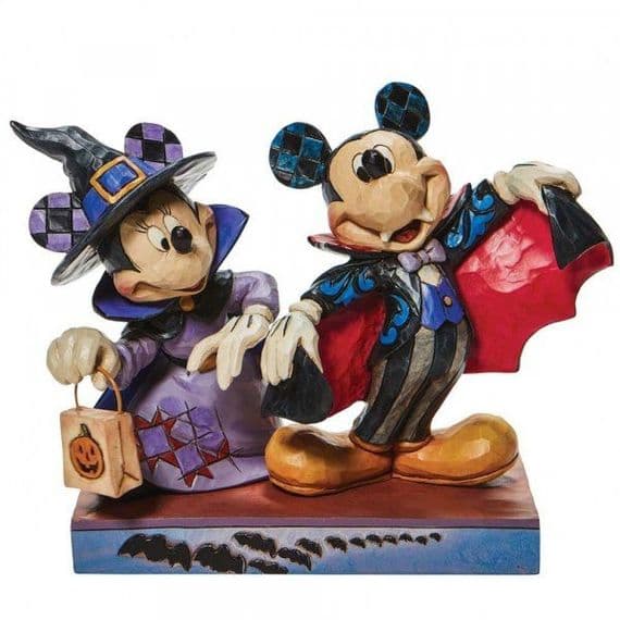 Terrifying Trick-or-Treaters - Mickey & Minnie as Vampires - Disney Traditions by Jim Shore - Collectable Figurines